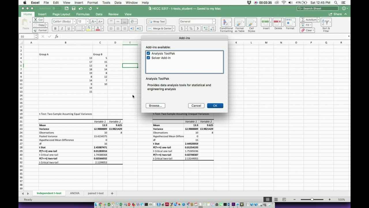 How To Download Analysis Toolpak For Excel Mac